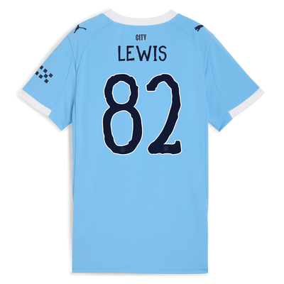 Women's Manchester City Home Jersey 2025/26 With LEWIS 82 Printing