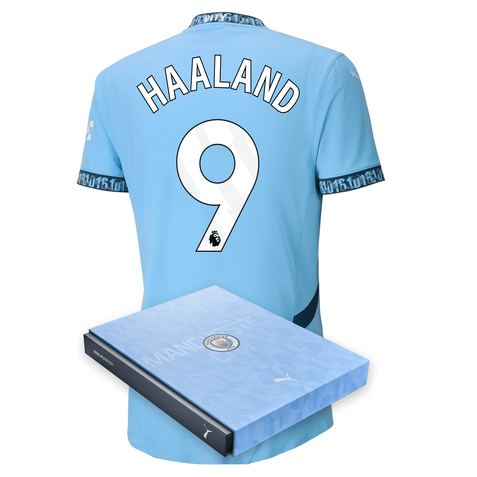 Manchester City Authentic Home Jersey 2024/25 with HAALAND 9 Manchester City Authentic Home Jersey 2024/25 with HAALAND 9