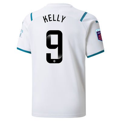 Kids Manchester City Away Shirt 21/22 with Chloe Kelly printing