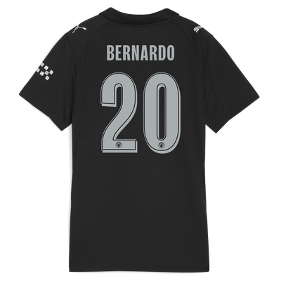 Damen Manchester City Auswärtstrikot 2025/26 Mit BERNARDO 20 Druck