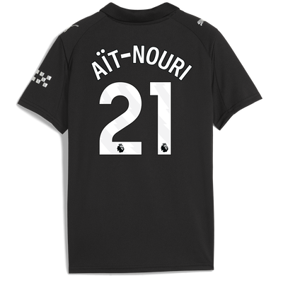 Maillot Extérieur Manchester City pour enfants 2025/26  Avec Impression AÏT-NOURI 21