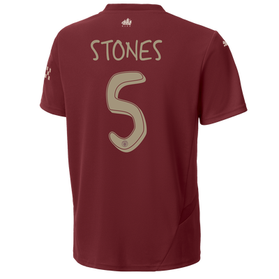 Kids' Manchester City Third Jersey 2024/25 With STONES 5 Printing