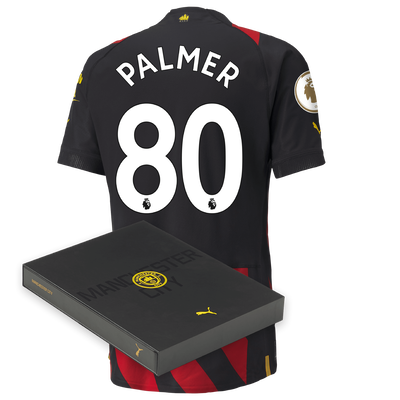 Manchester City Authentic Away Jersey 2022/23 with PALMER 80 printing in Gift Box