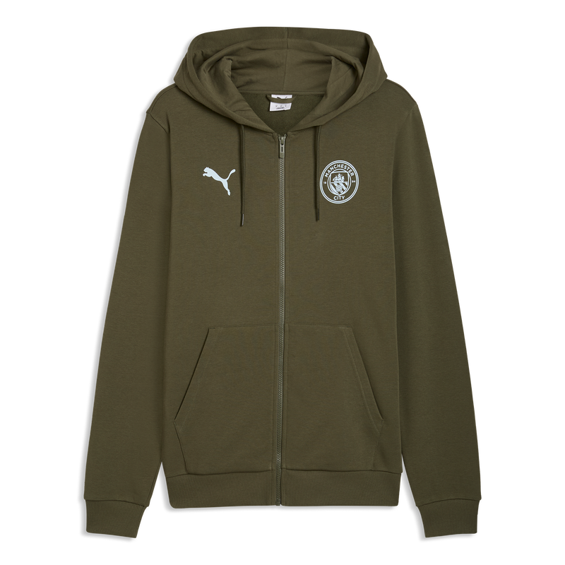 MCFC LW MENS FTBLCULTURE JACKET - Green Moss-Sea Glass