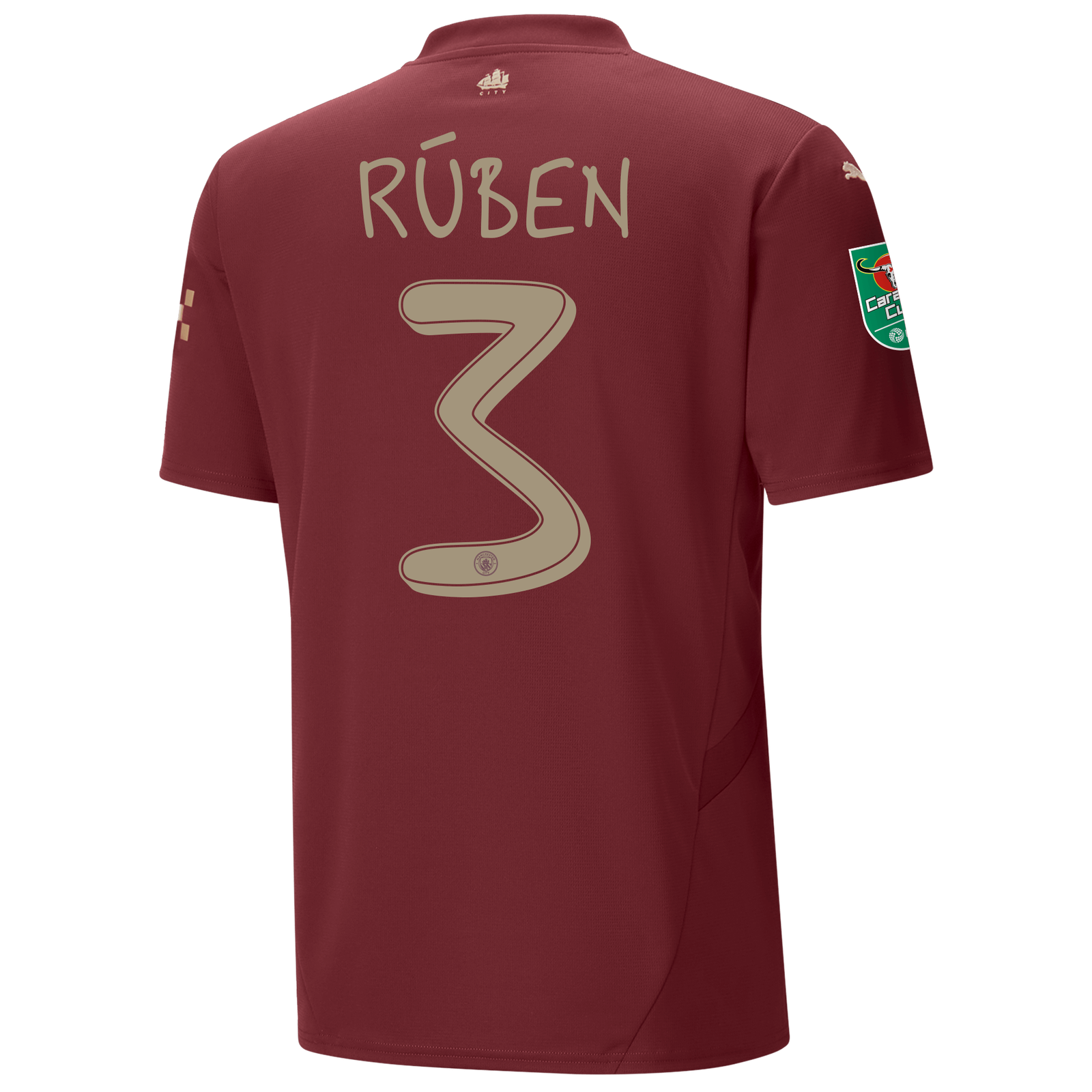 Manchester City Third Jersey 2024/25 With RÚBEN 3 Printing
