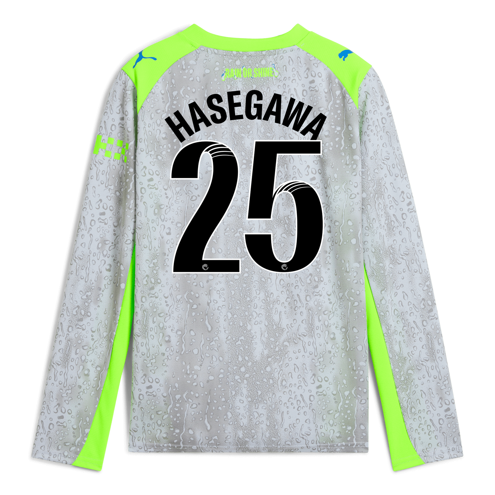 Kids' Manchester City Third Jersey 2025/26 Long Sleeve With