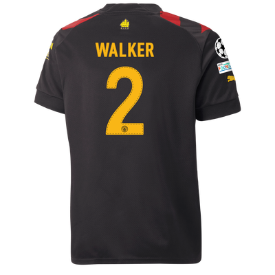 Camiseta Niño 2ª Equipación Manchester City 2022/23 con estampado de WALKER 2