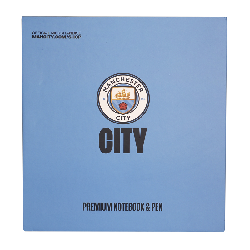 MCFC LUXURY NOTEPAD & PEN SET - black