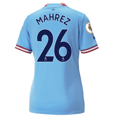Women's Manchester City Home Jersey 22/23 with MAHREZ 26 printing