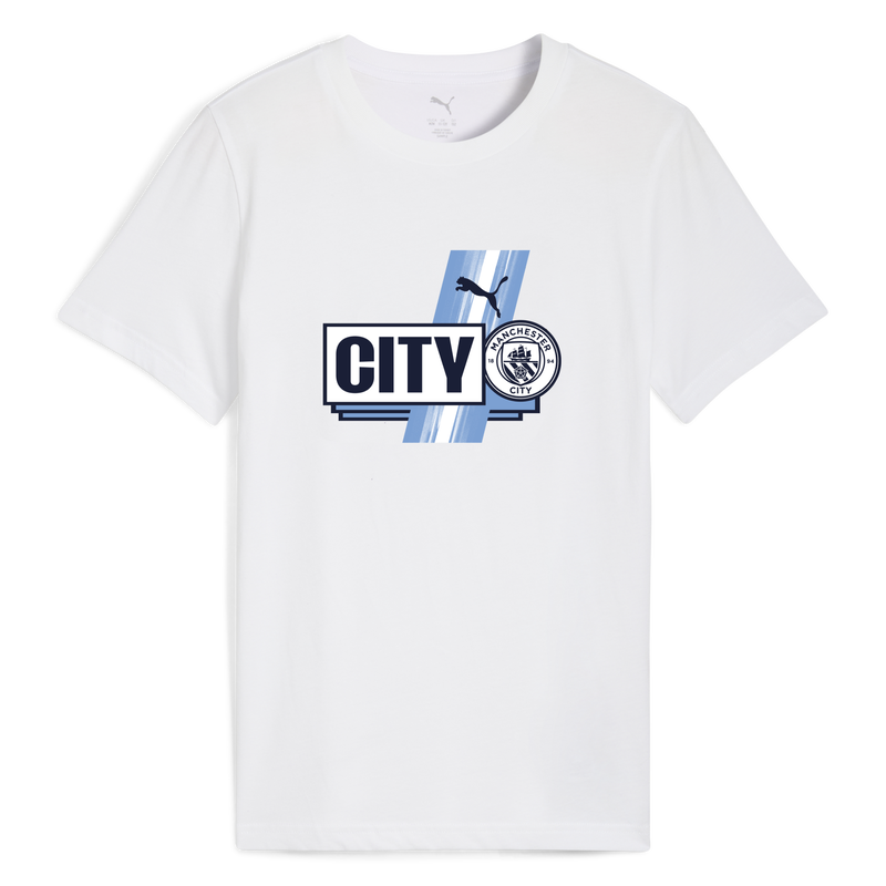 Kids' Man City FtblCulture Tee white unisex - Size 5/6 from polyester  - Official Manchester City FC store