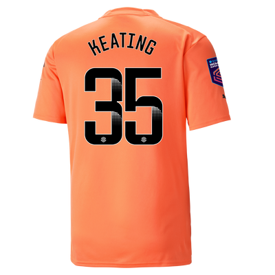 Manchester City Goalkeeper Jersey 2022/23 long sleeve with KEATING 35 printing