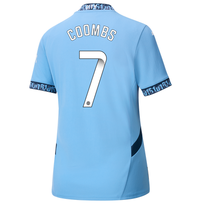 Women's Manchester City Home Jersey 2024/25 With COOMBS 7 Printing