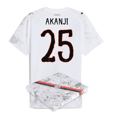 Manchester City KidSuper Authentic Trikot 2025/26 mit AKANJI 25 Bedruckung in Geschenkbox