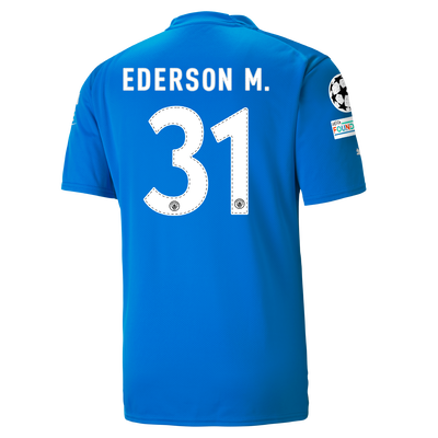 Manchester City Torwarttrikot 22-23 mit EDERSON 31 aufdruck