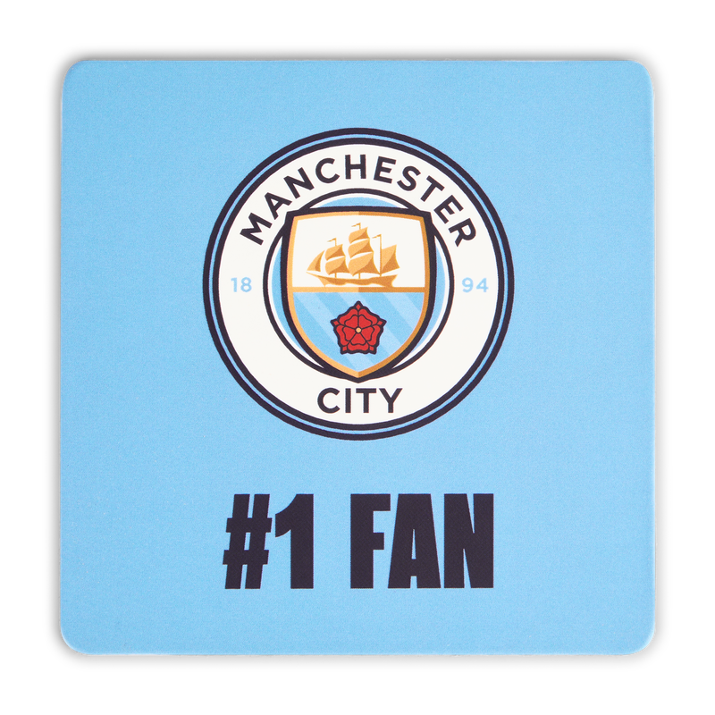 MCFC MUG, PIN, COASTER GIFTSET - blue
