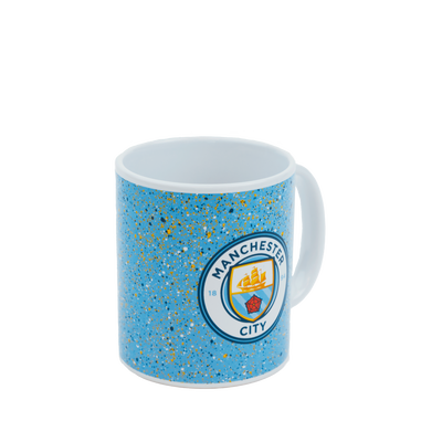 Manchester City Paint Splattered Mug
