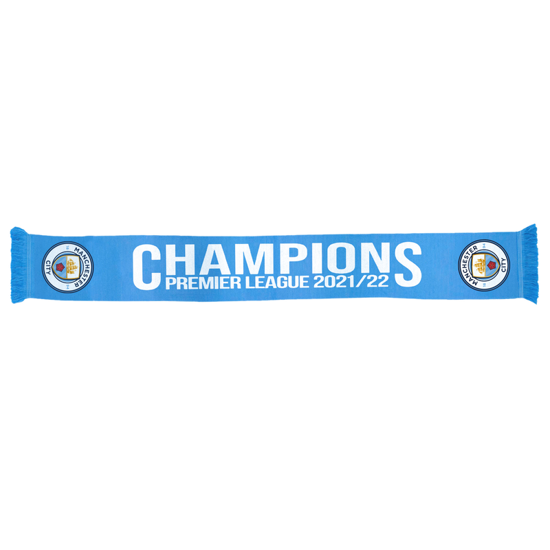 MCFC FW PL CHAMPIONS SCARF - light blue