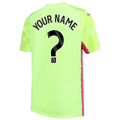 Kids' Manchester City Goalkeeper Jersey 2023/24 Short Sleeve with custom printing