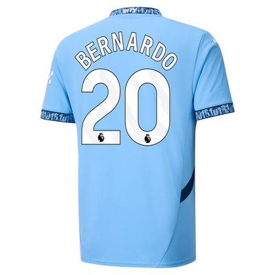 Manchester City Home Jersey 2024/25 With BERNARDO 20 Printing