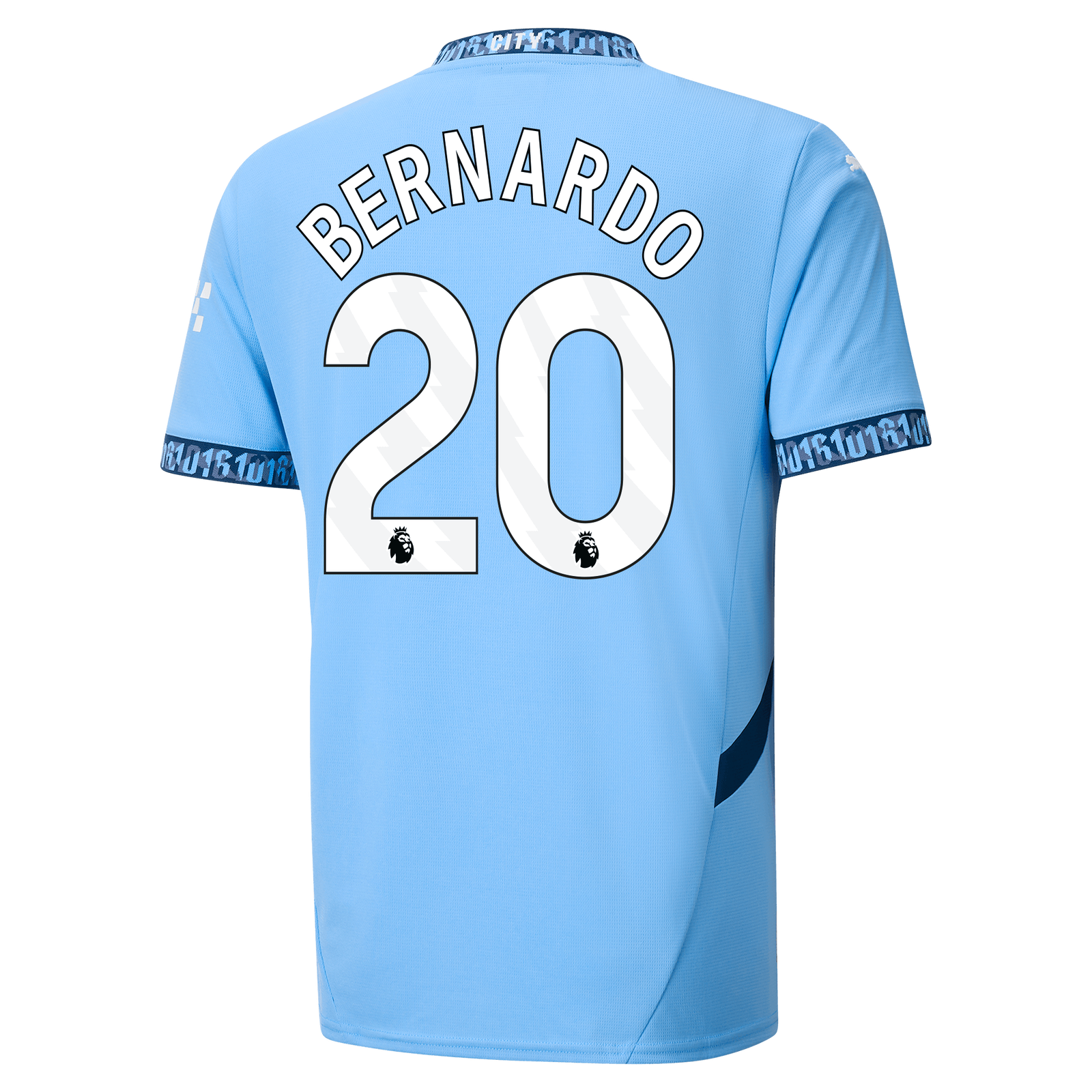 Manchester City Home Jersey 2024/25 With BERNARDO 20 Manchester City Home Jersey 2024/25 With BERNARDO 20