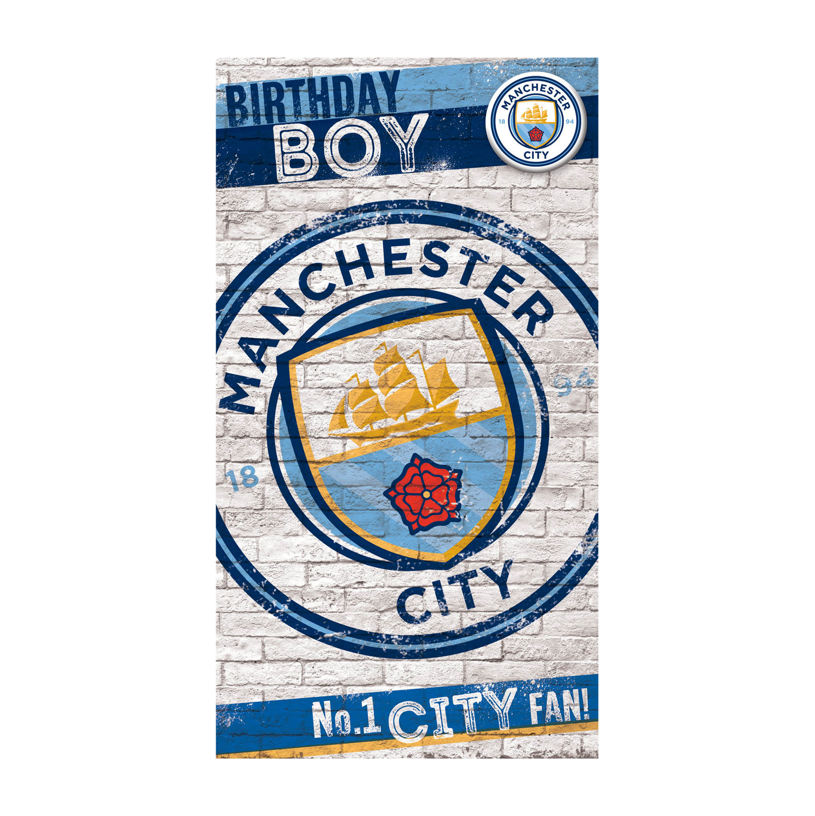 Manchester City 'Birthday Boy' Graffiti Card | Official Man