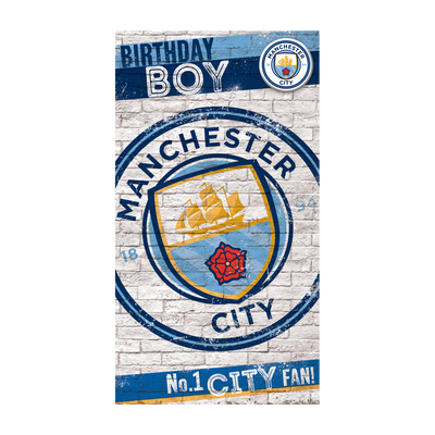 Manchester City 'Birthday Boy' Graffiti Card