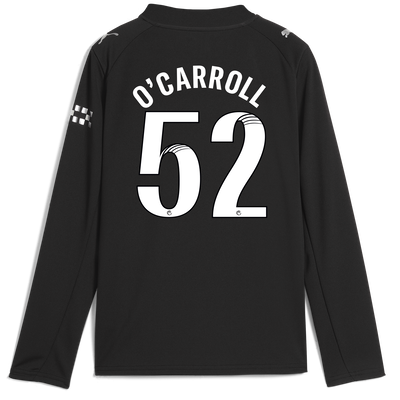 Maillot Extérieur manches longues Manchester City pour enfants 2025/26  Avec Impression O'CARROLL 52