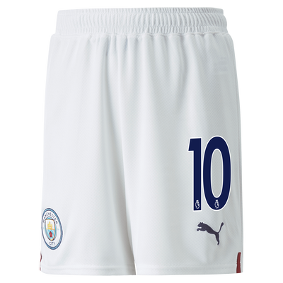 Kids' Manchester City Football Shorts 22/23 with #10