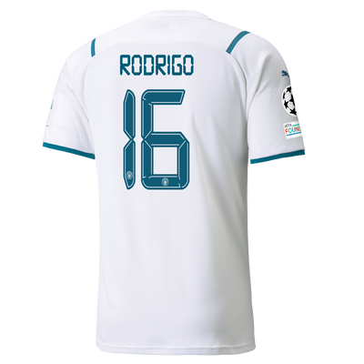 Manchester City Away Shirt 21/22 with Rodrigo printing