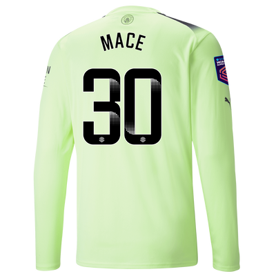 Manchester City Third Jersey 2022/23 long sleeve with MACE 30 printing