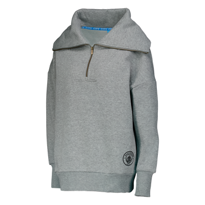 Womens Manchester City Half Zip Sweat