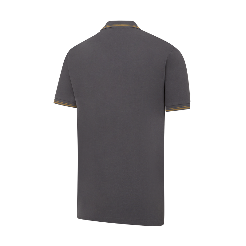 MCFC MENS BLACK&GOLD POLO - black