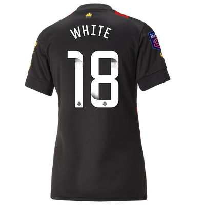 Women's Manchester City Away Jersey 2022/23 with WHITE 18 printing