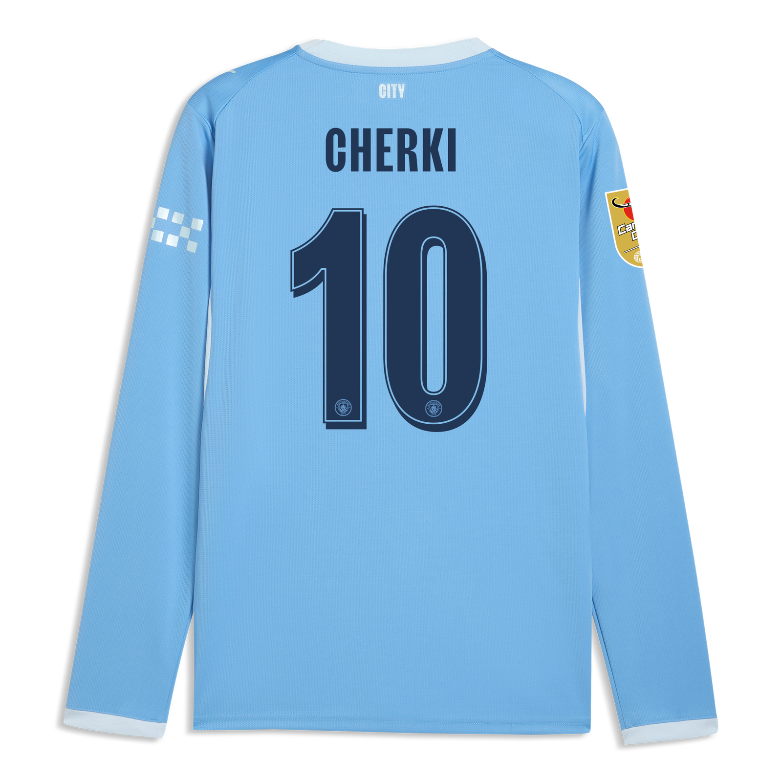 Manchester City Home Jersey 2026/27 Long Sleeve With CHERKI 10