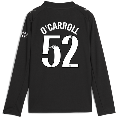 Maillot Extérieur manches longues Manchester City pour enfants 2025/26  Avec Impression O'CARROLL 52