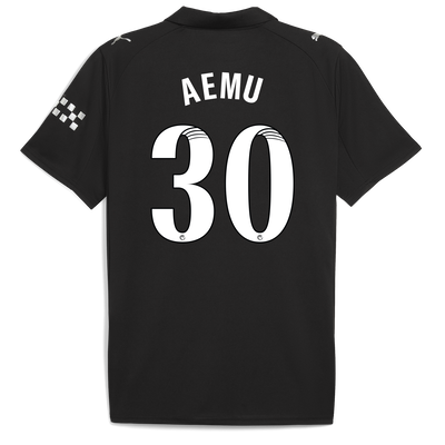Manchester City Away Jersey 2025/26 With AEMU 30 Printing