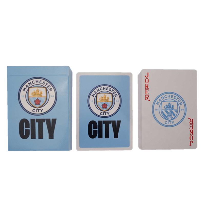 MCFC FW PLAYING CARDS IN TIN - silver
