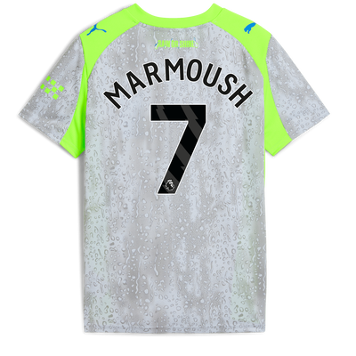 キッズ マンチェスター・シティ 2025/26 サード ユニフォーム（MARMOUSH 7 Printing入り）