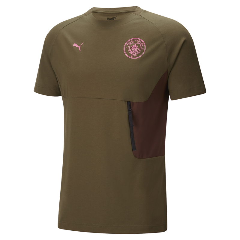 MCFC MENS PUMATECH POCKET TEE - brown