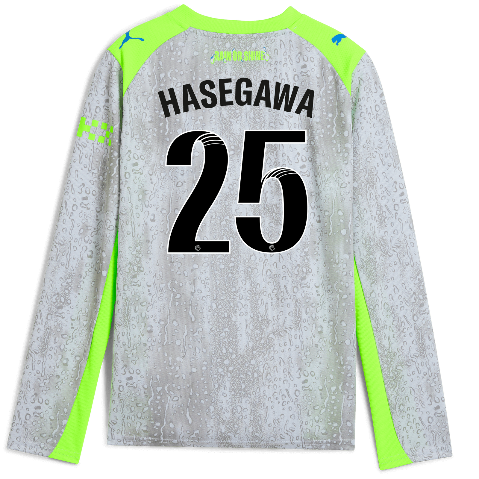 Kids' Manchester City Third Jersey 2025/26 Long Sleeve With