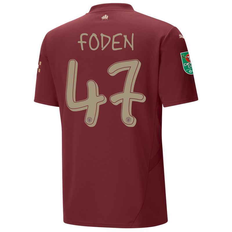 Maillot Extérieur Manchester City 2025/26 Manches Longues Avec Impression Foden 47