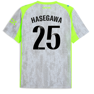 Camiseta Manchester City Tercera 2025/26 con estampado de HASEGAWA 25 Printing