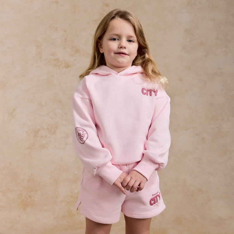 MCFC FW GIRLS BUBBLE TEXT SHORT - pink