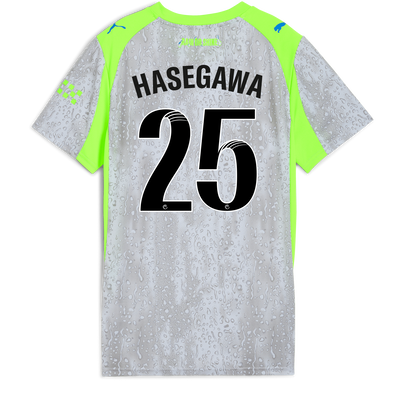 Womens' Manchester City Third Jersey 2025/26 With HASEGAWA 25 Printing