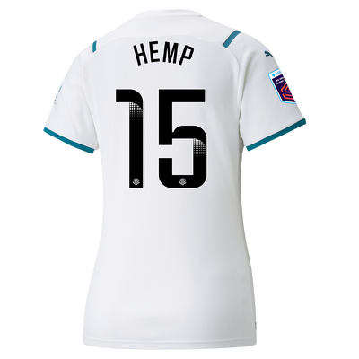 Women's Manchester City Away Shirt 21/22 with Lauren Hemp printing