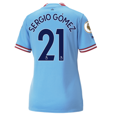 Women's Manchester City Home Jersey 2022/23 with SERGIO GÓMEZ 21 printing