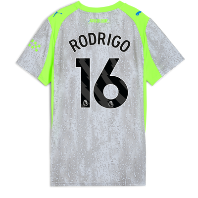 Womens' Manchester City Third Jersey 2025/26 With RODRIGO 16 Printing
