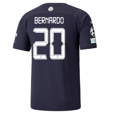 Manchester City 3rd Shirt 21/22 with Bernardo Silva printing