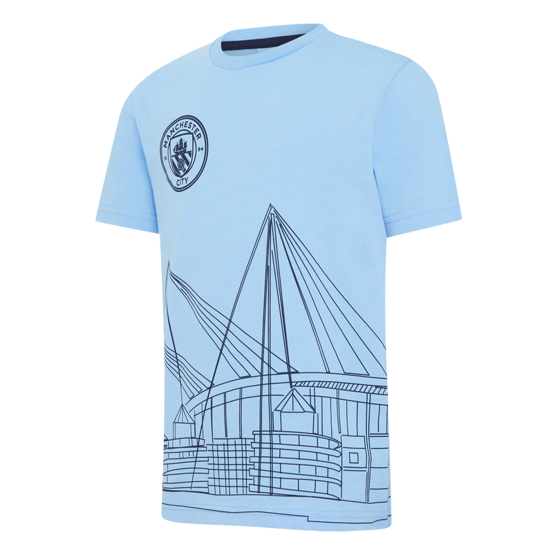 MCFC FW STADIUM SHORT SLEEVE PJS - blue