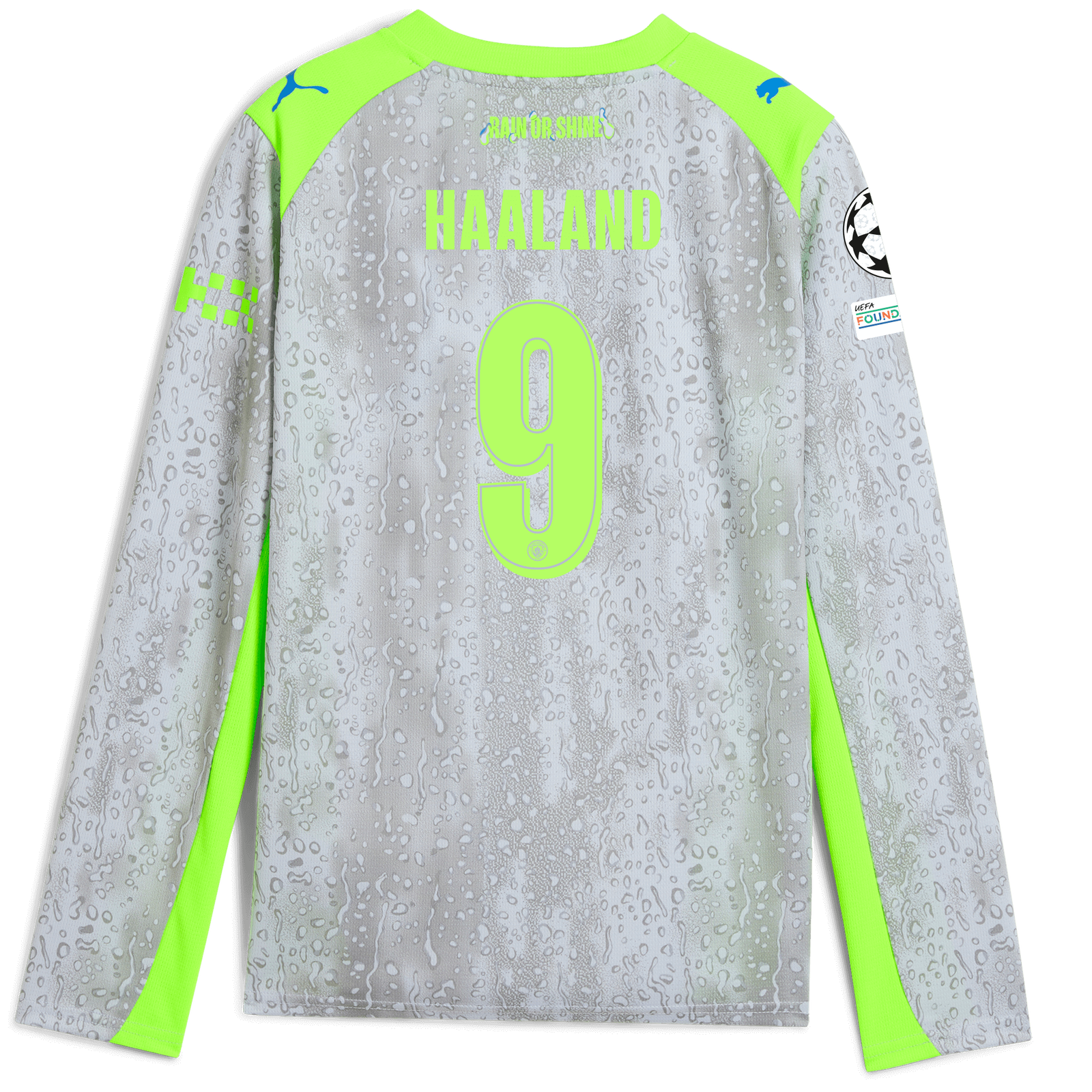 マンチェスター・シティ HAALAND 9 長袖 Mサイズ Kids' Manchester City Third Jersey 2025/26 Long Sleeve With